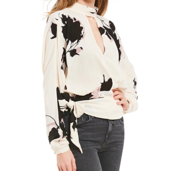 Free People Say You Love Me Floral Print Blouse - Picture 3 of 6